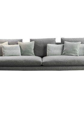 北欧布艺沙发中小户型现代u简约客厅组合L型转角意式极简乳胶沙发