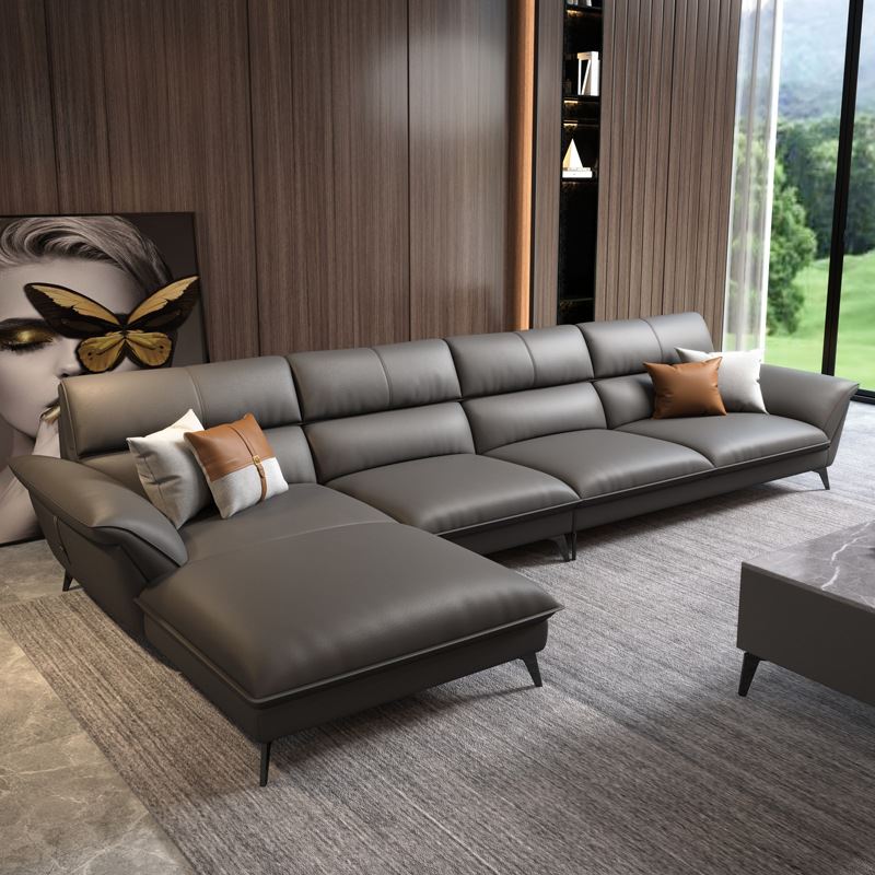 定制科技布沙发组合现代简约客厅轻奢意式极简转角贵妃乳胶布艺沙