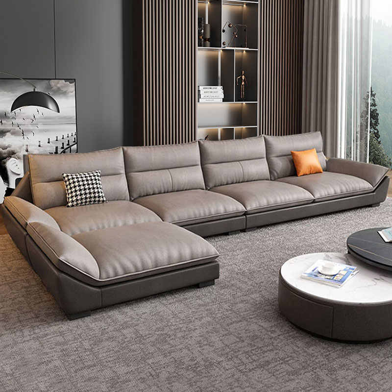 现代简约科技布艺沙发小户型客厅直排三人位贵妃转角组合乳胶沙发