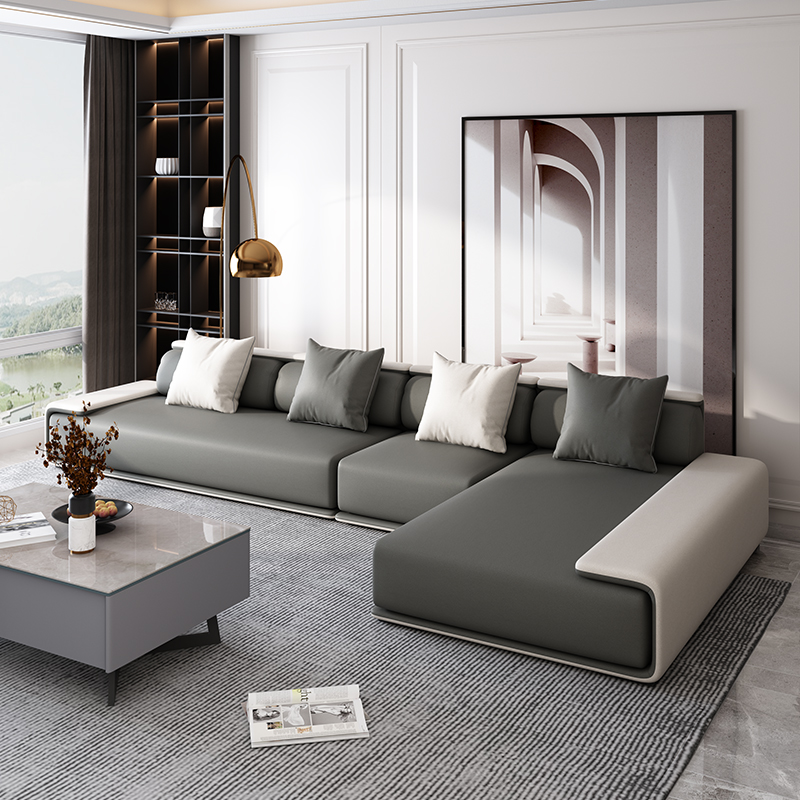 现代简约布艺沙发转角科技布乳胶沙发可拆洗沙发客厅大小户型组合
