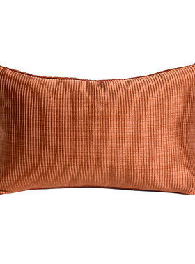 缎面条纹腰枕套不含芯 定制 橙色腰靠美欧式榻榻米床头软包靠背套