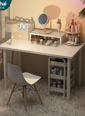 梳妆台卧室化妆桌现代简约小户型网红ins风书桌收纳柜一体化妆台