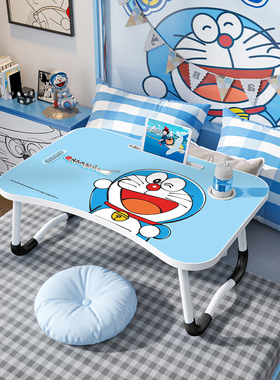 床上小桌子可折叠宿舍笔记本电脑桌学生上铺卧室卡通儿童学习书桌