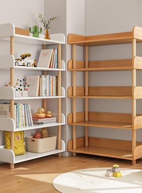 .简易书架置物架落地客厅小型家用展示架子书柜儿童卧室书本收纳
