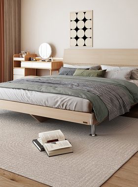 全友家居单人板式床双人床架1.5m现代简约主卧室家具大床QY203