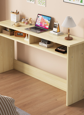 墙边窄桌长条桌靠墙卧室窄夹缝柜床尾小桌子台式写字桌床边储物柜