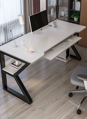 简约现代电脑台式桌书桌简易办公桌家用租房桌卧室写字台桌子