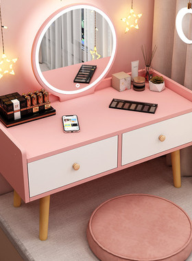 飘窗专用梳妆台卧室小户型书桌一体化妆桌子现代简约网红化妆台