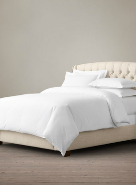 美式布艺床1.5米棉麻拉扣软床双人床美式1.8米大床欧式床卧室家具