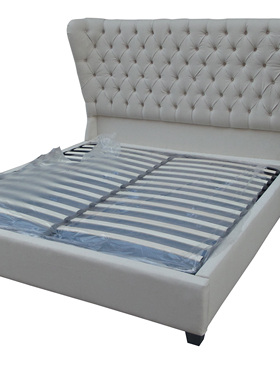 美式法式布艺1.8米软床1.5米1.2米单人双人可储物卧室沙发床酒店