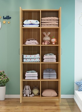衣柜家用卧室儿童收纳柜木质现代简约出租房小户型衣橱宝宝储物柜