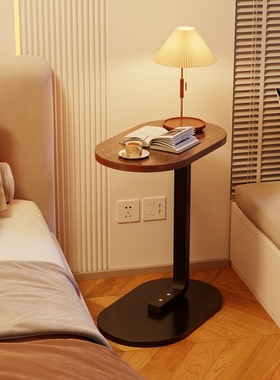 床头柜子出租房用简约现代置物架超窄简易小型卧室床边柜极窄迷你