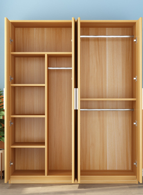 衣柜木板自己组装衣柜家用卧室自行组装衣柜专用木板木头衣柜简易