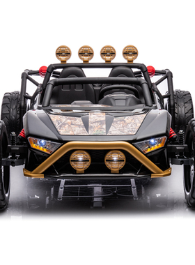 24V儿童电动车带遥控四轮越野车可坐人宝宝玩具车双座电瓶车童车