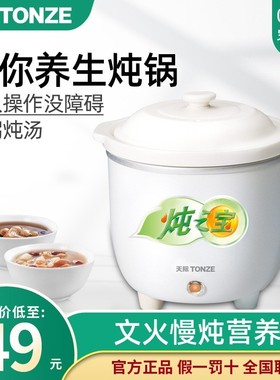 天际（家电） DDG-7A白陶瓷电炖锅炖之宝宝煮粥锅煲汤锅0.6L辅食