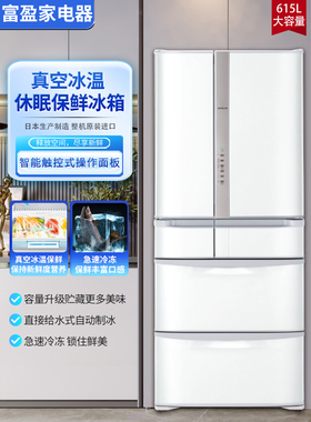 Hitachi/日立 R-SF650KC冰箱家用进口嵌入式真空保鲜多门电冰箱