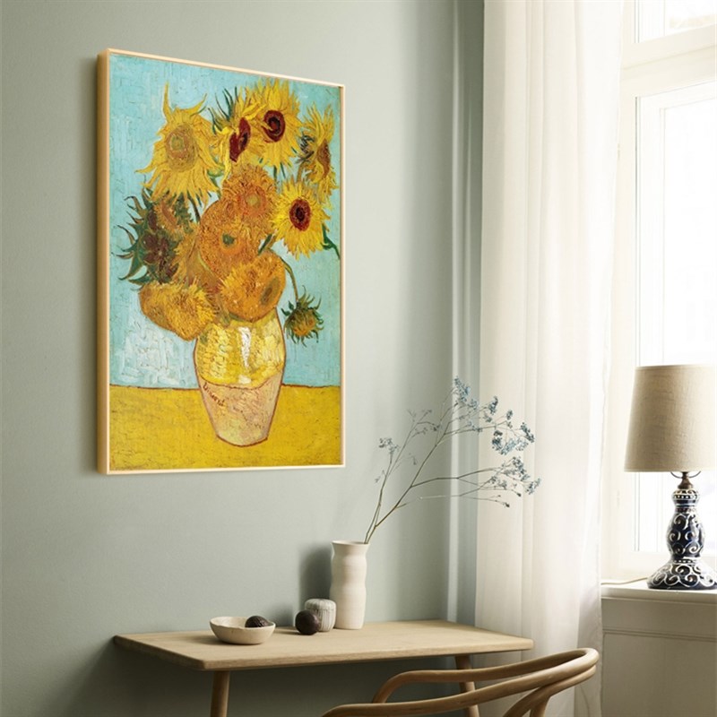梵高名画向日葵油画卧室餐厅装饰画客厅沙发背景墙玄关走廊挂画