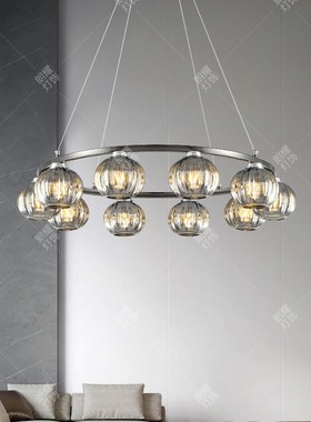 意式主客厅吊灯2024款后现代简约设计师南瓜吊灯艺术餐厅卧室灯具
