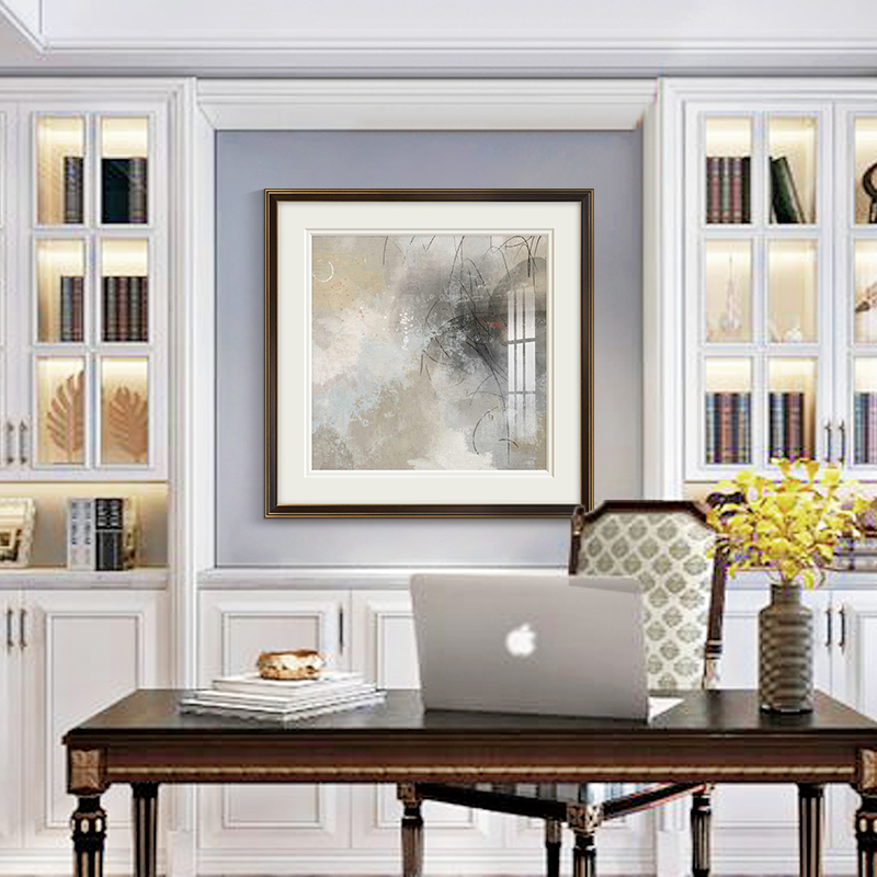 推荐简约现代抽象客厅沙发背景墙装饰画美式玄关餐厅挂画轻奢书房