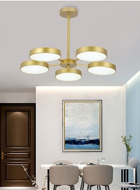 北欧客厅吊灯现代简约卧室灯大气新款家用吸顶灯创意轻奢餐厅灯具