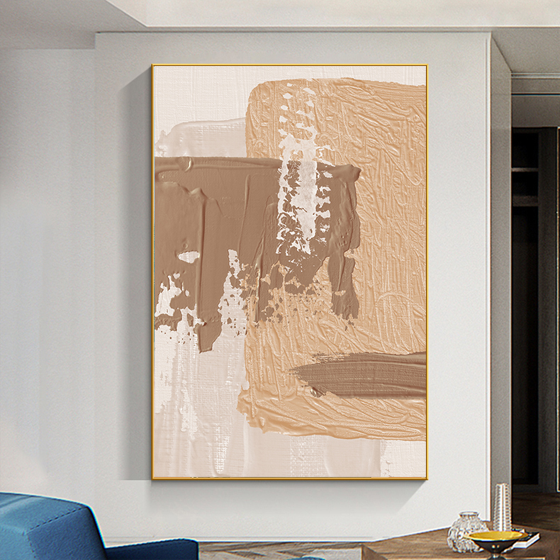 现代抽象客厅装饰画轻奢餐厅大壁画简约大气沙发背景墙挂画三联画
