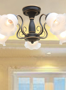 欧式吊灯仿古餐厅卧室走廊过道厨房2024年新款楼梯阳台感应客厅灯