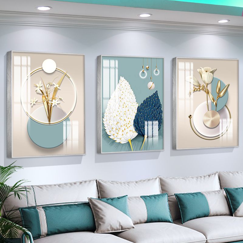 现代简约沙发背景墙装饰画轻奢客厅高档挂画餐厅卧室抽象晶瓷壁画
