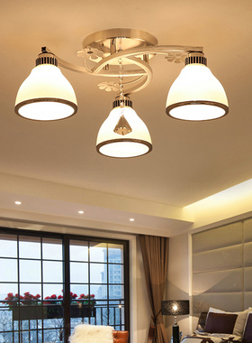 简约现代led吸顶灯个性时尚卧室客厅灯书房餐厅灯圆形水晶灯创意