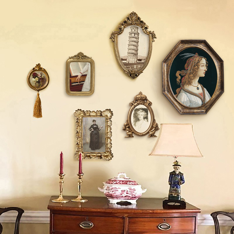 欧式复古vintage小框组合客厅装饰画卧室餐厅摆台壁画天使挂画