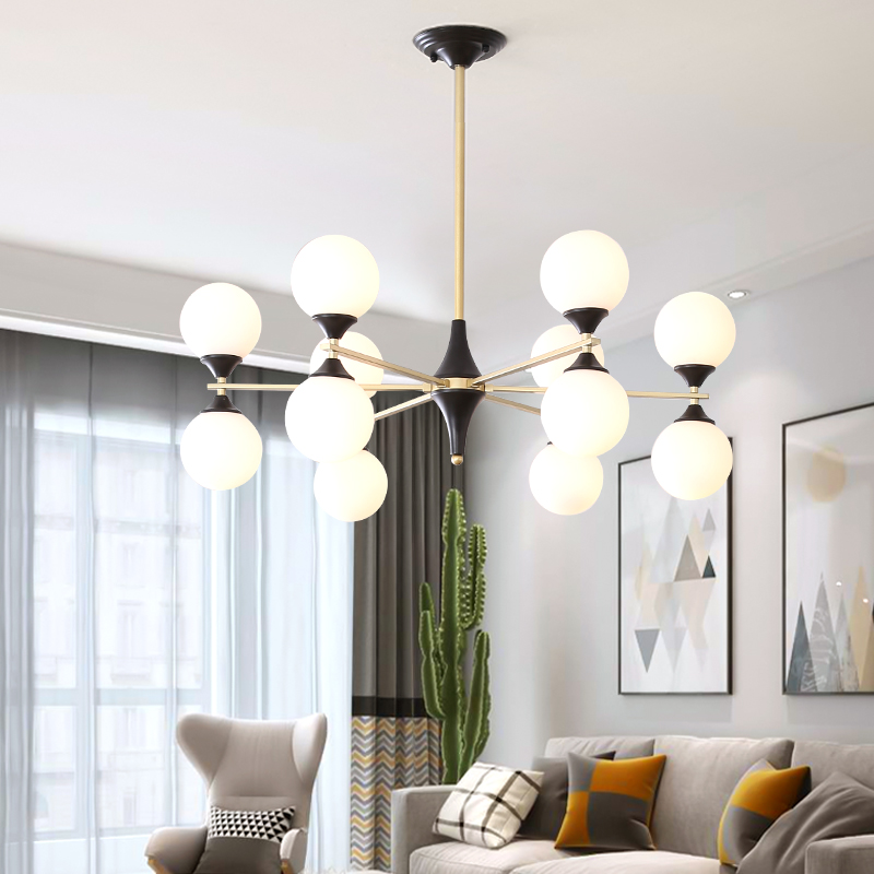 卧室后现代时尚创意北欧风格简约大气家用客厅灯个性魔豆餐厅吊灯