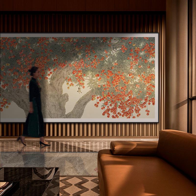 原创 新中式高档酒店大堂装饰画现代简约客厅餐厅沙发背景墙 挂画