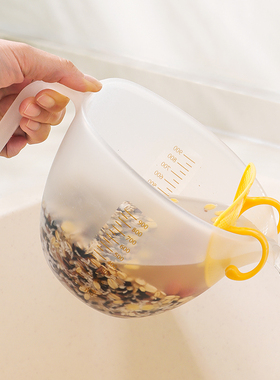 日本家用洗米筛厨房淘米篮子塑料不漏米沥水碗盆神器过滤量杯筛子