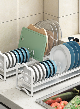 窗台窄款碗碟碗盘厨房置物架小型尺寸家用小空间碗柜收纳沥水碗架