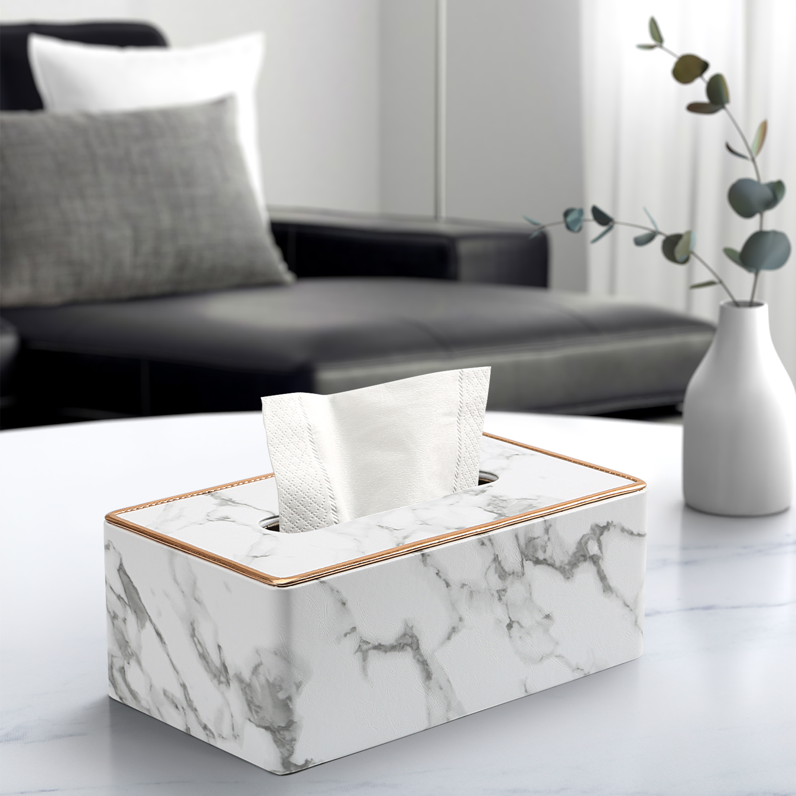 大号皮革纸巾盒创意家居客厅餐厅酒店通用抽纸盒可定制LOGO纸巾盒