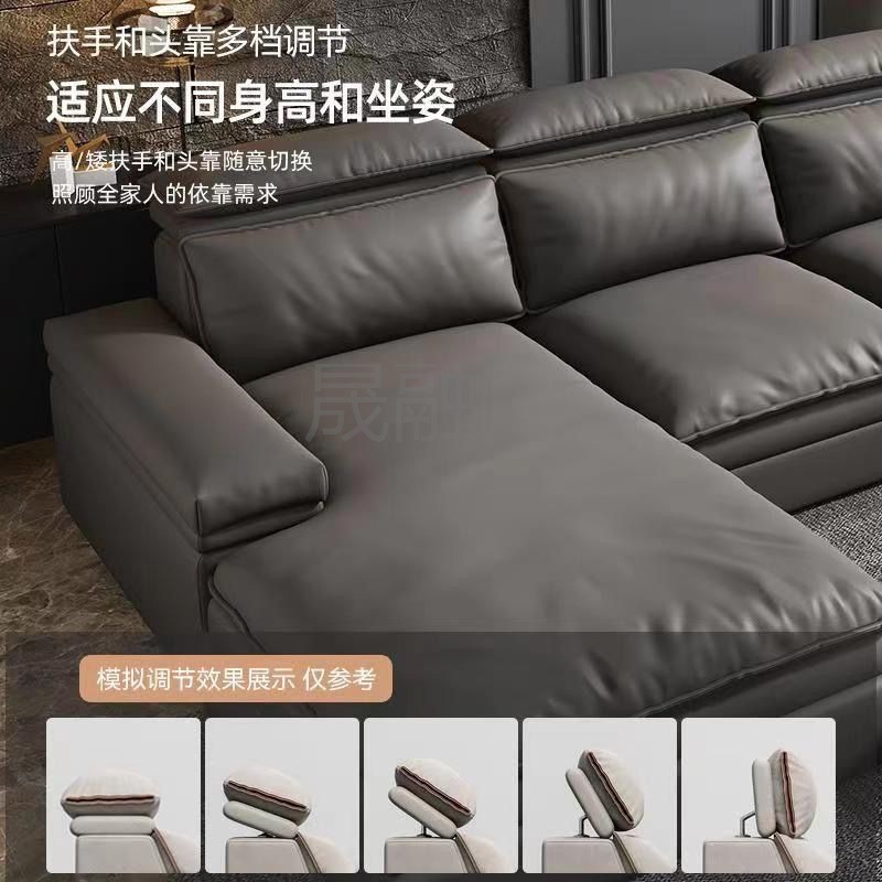 Sn网红美式超宽多功能沙发猫抓皮年轻人沙发客厅意式轻奢成套家具