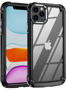 古吉适用苹果12promax手机壳iPhone11新款磁吸超薄xs硅胶8透明Ip12情侣7镜头全包高级感XR男士plus保护套女pm