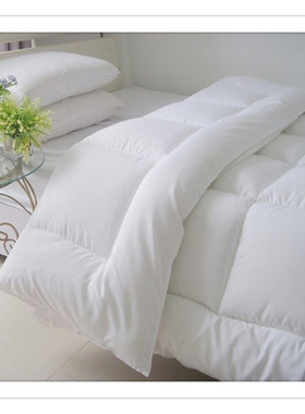 宾馆专用白色被芯羽丝绵绒七孔化纤棉被柔软酒店被子加厚保暖冬季