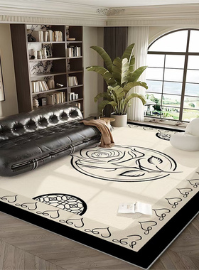 地毯客厅轻奢高级简约2023新款茶几沙发地垫卧室床边毯免洗可擦污