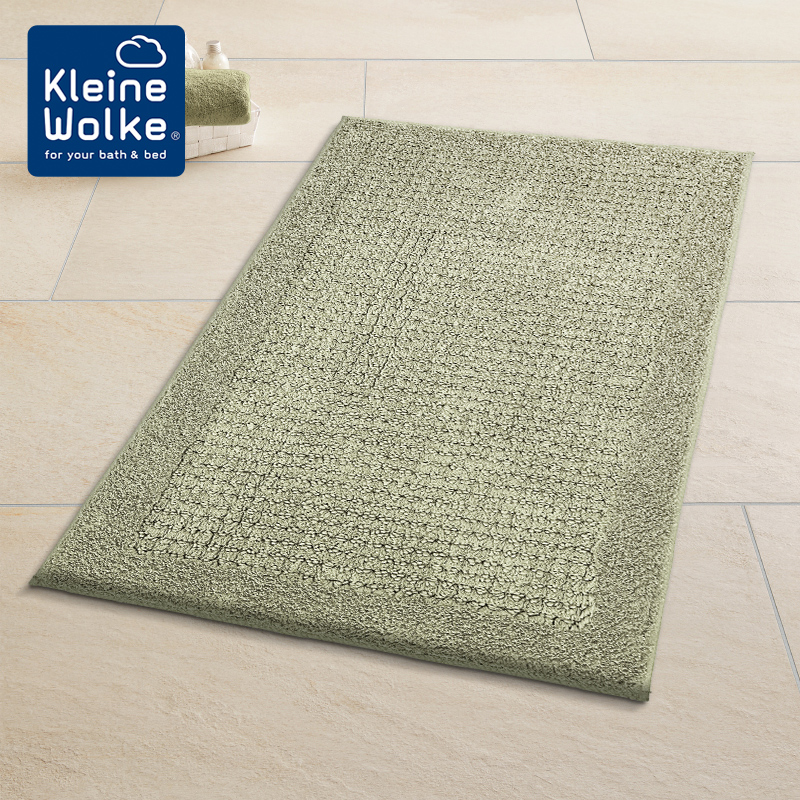 Kleine Wolke德国原装进口纯棉浴室吸水地毯酒店卧室床边毯防滑垫