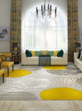 现货速发北欧地毯客厅简约现代沙发茶几垫卧室满铺可爱房间床边毯