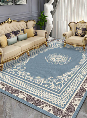 新中式客厅满铺沙发毯茶几地垫北欧风卧室床边毯家用防滑地毯