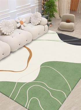 莫兰迪现代简约地毯北欧ins卧室房间床边毯客厅高级感茶几垫地毯