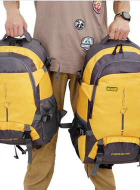 新款户外双肩包45L徒步旅游背包男女防水大容量旅行袋登山包25L