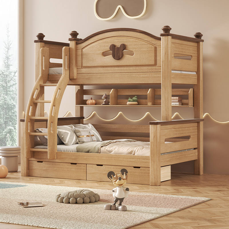 上下床双层床全实木儿童床上下铺木床经济型成人两层子母床高低床