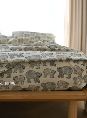 北欧风 纯棉床单被套枕套床品套件全棉四件套  200*230 150*200cm