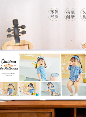 相框摆台洗照片定制做成水晶儿童宝宝周岁写真照放大挂墙相册打印