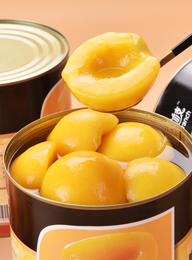 黄桃罐头大瓶3公斤商用大桶装3kg新鲜水果罐头烘培餐饮酒店水果捞