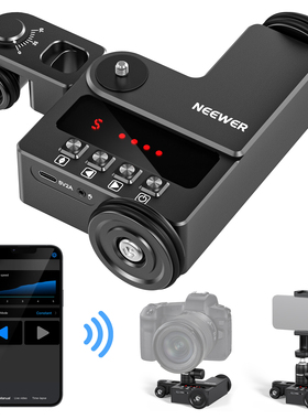 NEEWER/纽尔 DL200摄影电动小车APP遥控手机单反相机微单摄像机平移稳定器拍摄视频直播桌面地面三轮平稳车