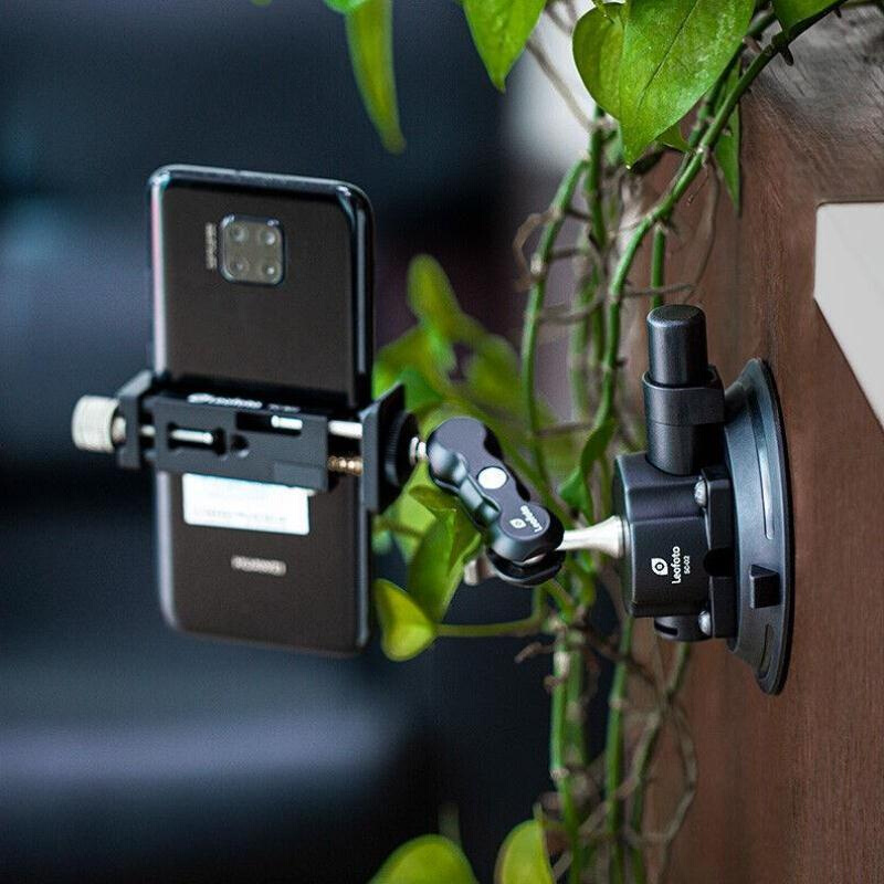 徕图LeofotoSC手泵式吸盘手机支架手机摄影摄像室内吸盘式支