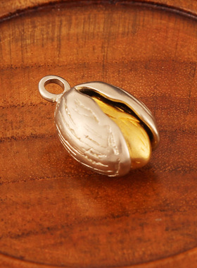 黄白铜开心果吊坠汽车钥匙扣挂件手工创意箱包配件扣实心纯铜饰品